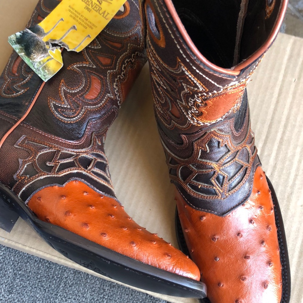 Men’s western boots size 6 ostrich authentic